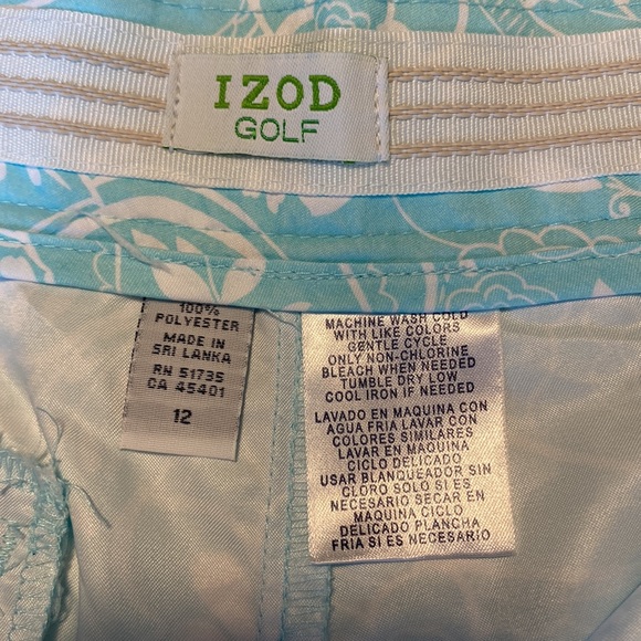 Izod Golf Flower Patterned Capris - Size 12 - Picture 12 of 14